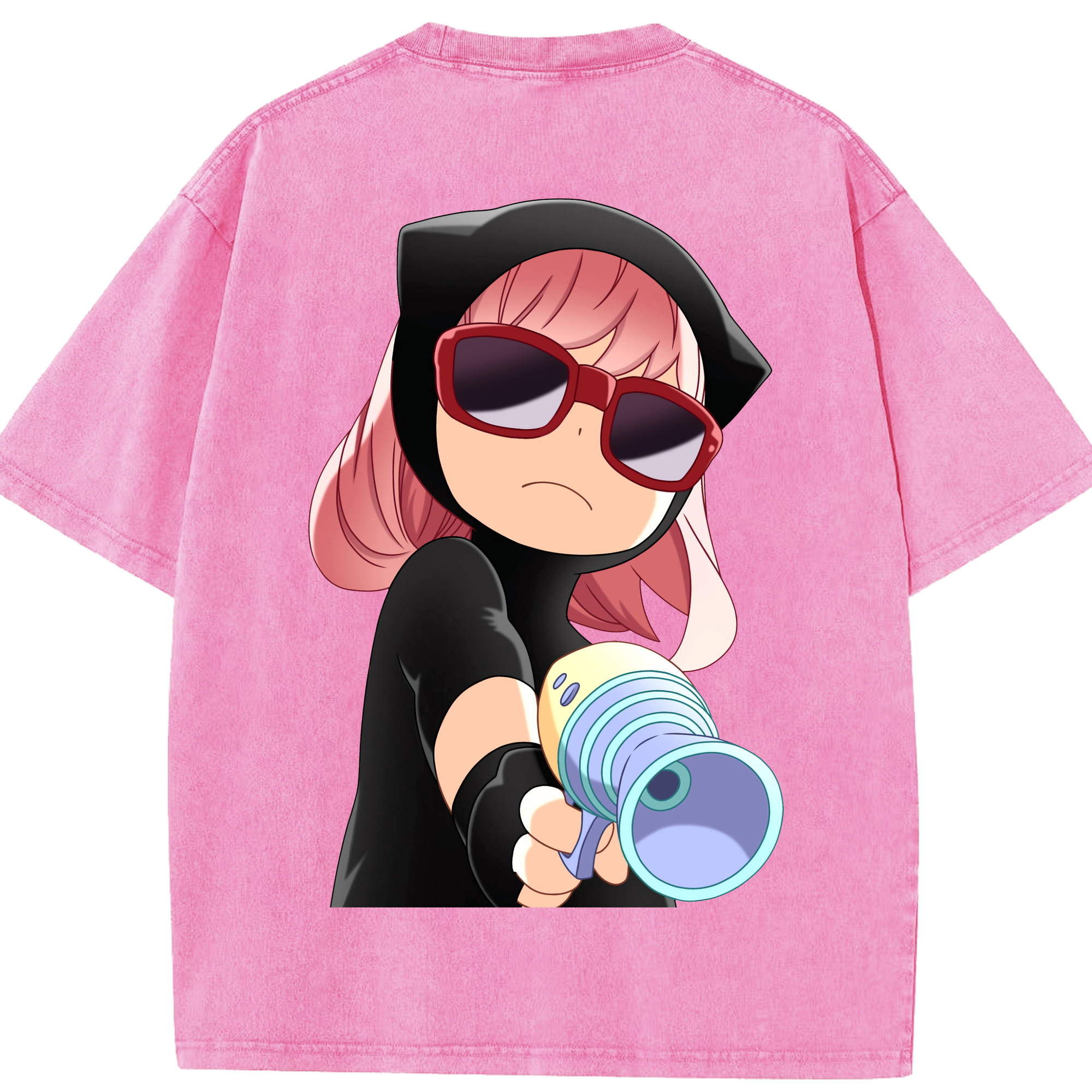 （画像用） SPY×FAMILY间谍家家酒 綿100% ヴィンテージ風 半袖Tシャツ（背面プリント）